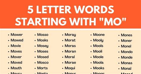 4 letter words beginning with mo|adjectives that start with mo.